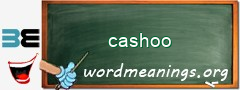 WordMeaning blackboard for cashoo
